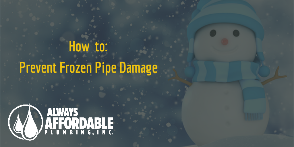 frozen pipe repair prevention-Always Affordable Plumbing Sacramento