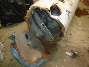 water heater flooding and repair