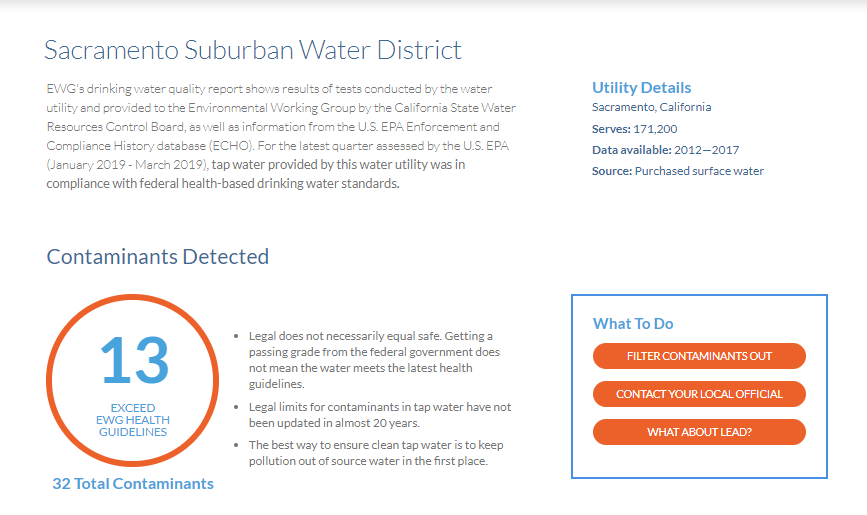 water treatment sacramento-EWG